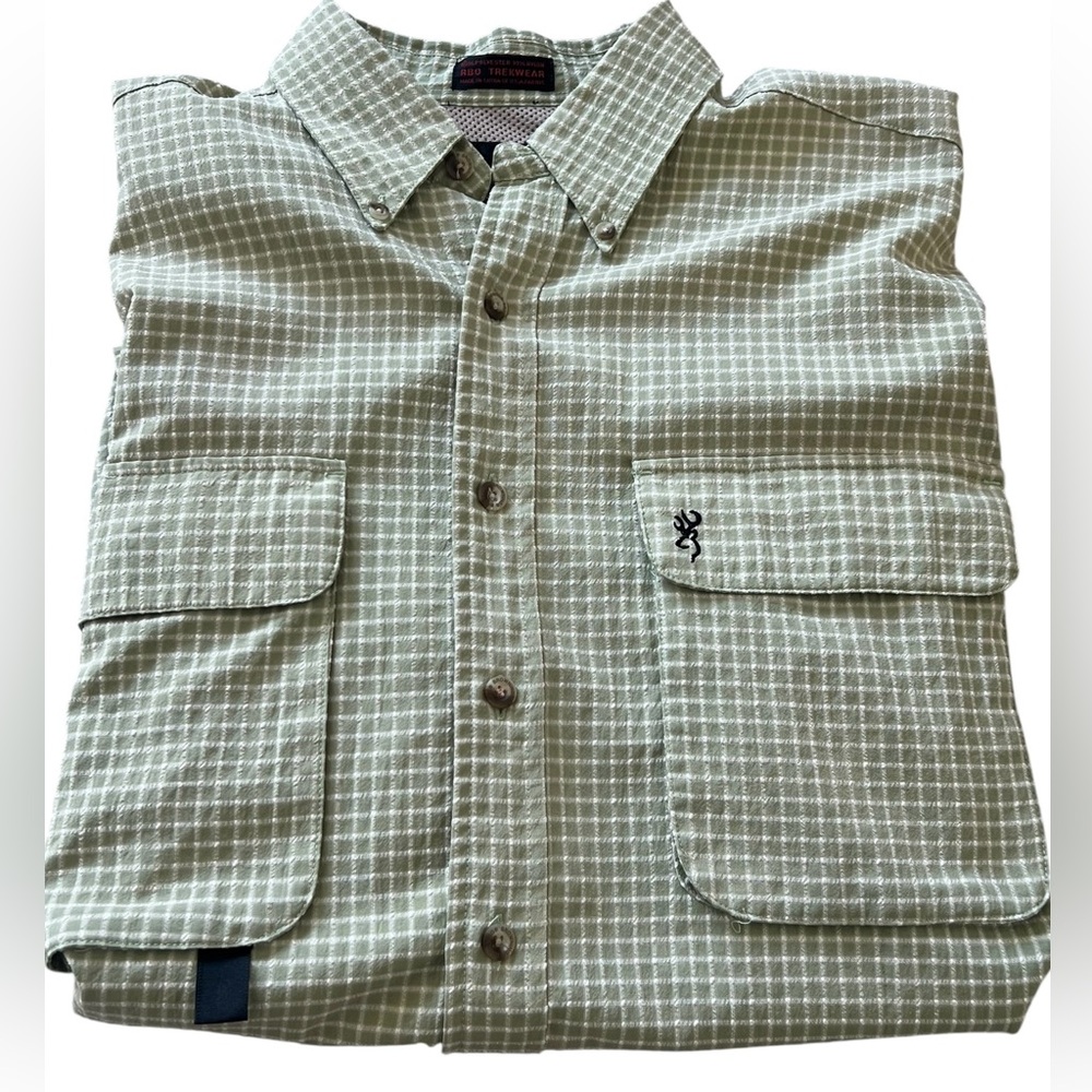 Browning Button Down Shirt Short Sleeve Men’s Size L